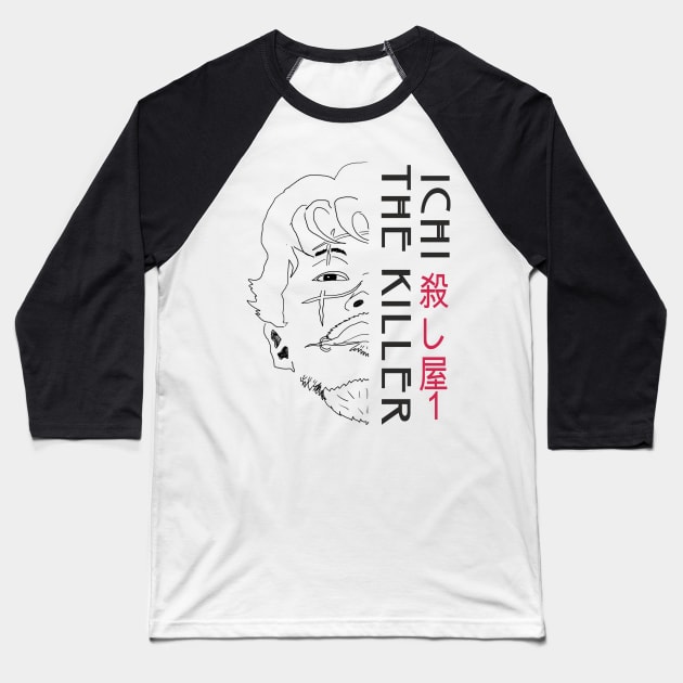 Ichi the Killer #2 Baseball T-Shirt by Charlie_Vermillion